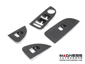 Alfa Romeo Giulia Door Trim - Window Switch Trim Kit - Carbon Fiber - LHD